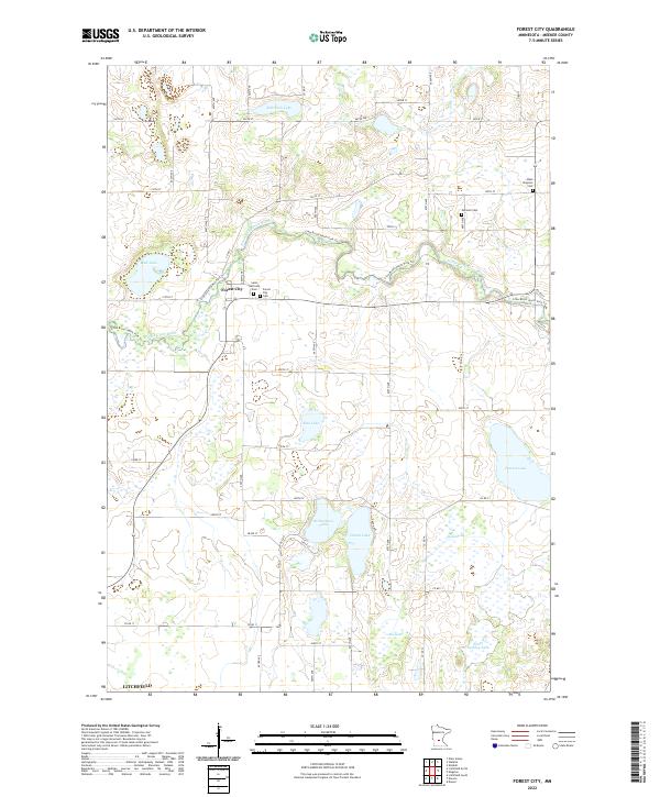 USGS Topographic Map – Forest City