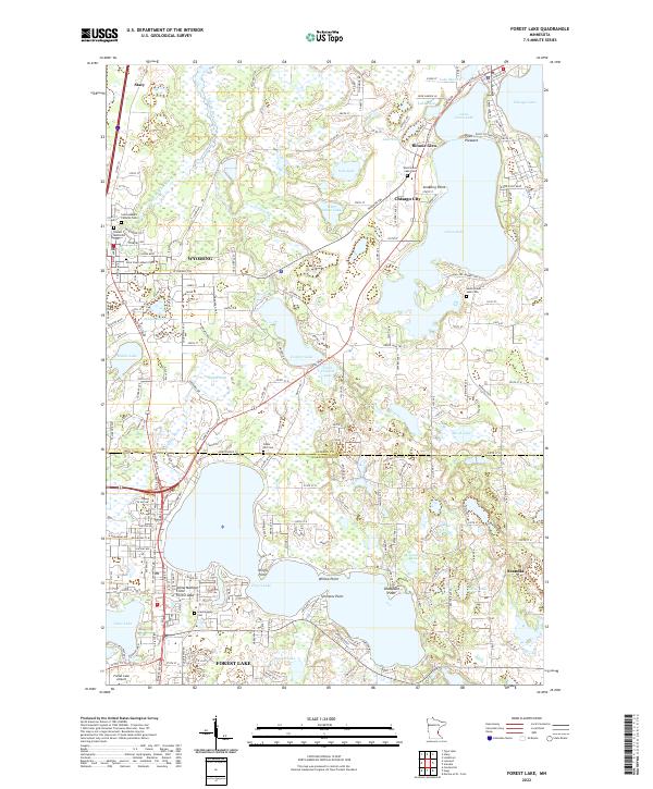 USGS Topographic Map – Forest Lake