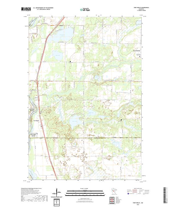 USGS Topographic Map – Fort Ripley