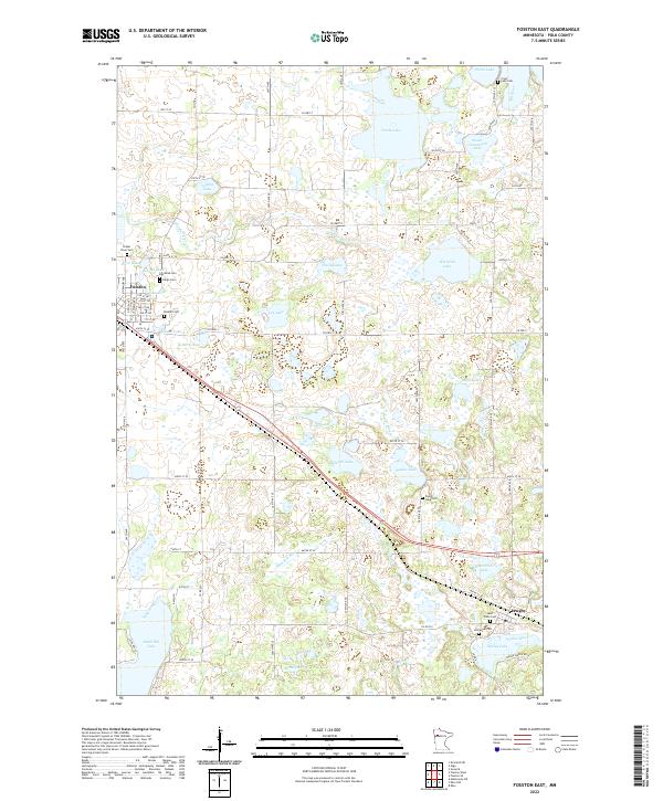 USGS Topographic Map – Fosston East