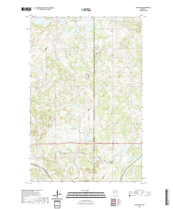 USGS Topographic Map – Fosston SE