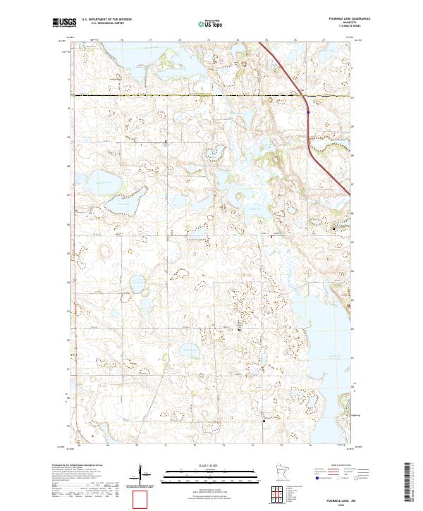 USGS Topographic Map – Fourmile Lake