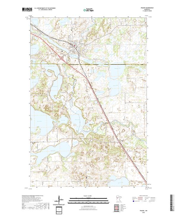 USGS Topographic Map – Frazee
