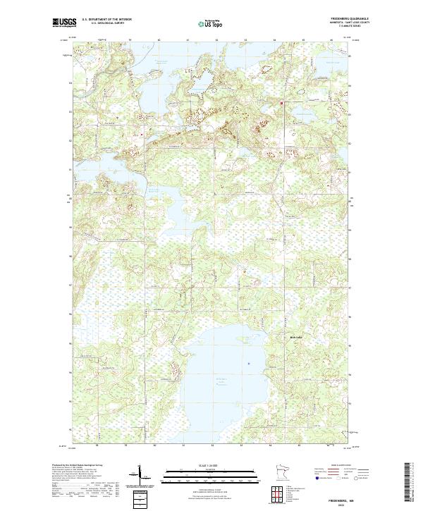 USGS Topographic Map – Fredenberg