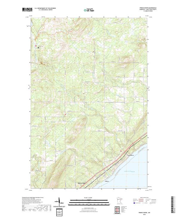 USGS Topographic Map – French River