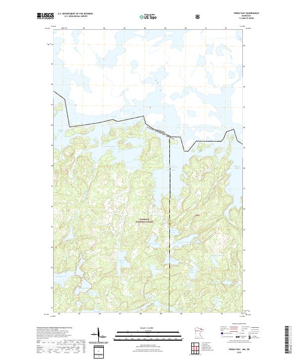 USGS Topographic Map – Friday Bay