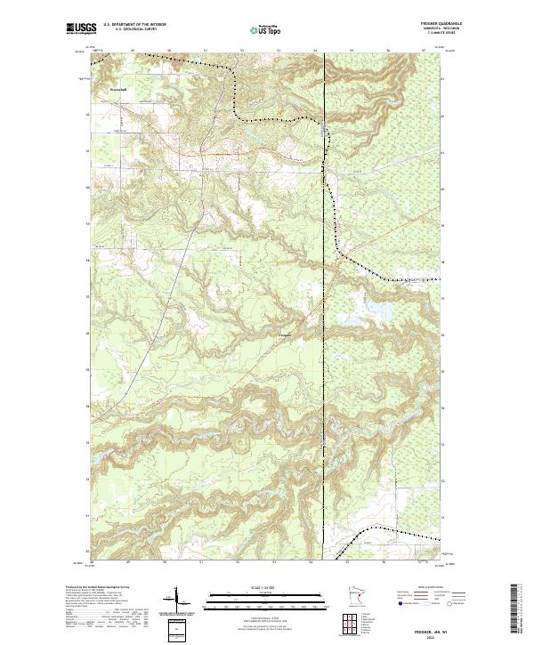 USGS Topographic Map – Frogner