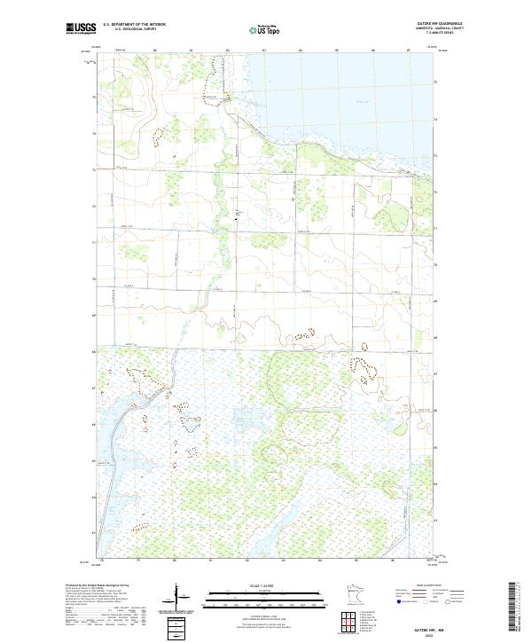 USGS Topographic Map – Gatzke NW