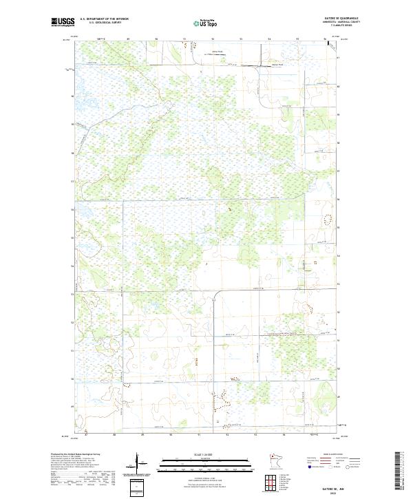 USGS Topographic Map – Gatzke SE