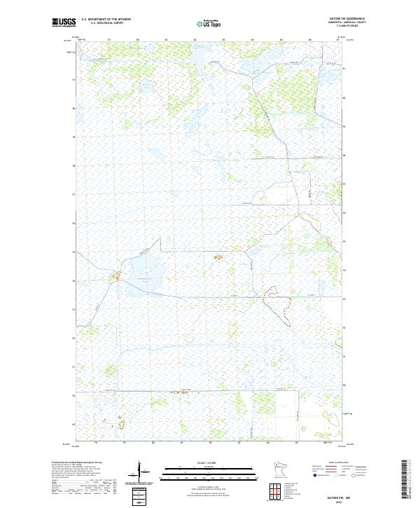 USGS Topographic Map – Gatzke SW