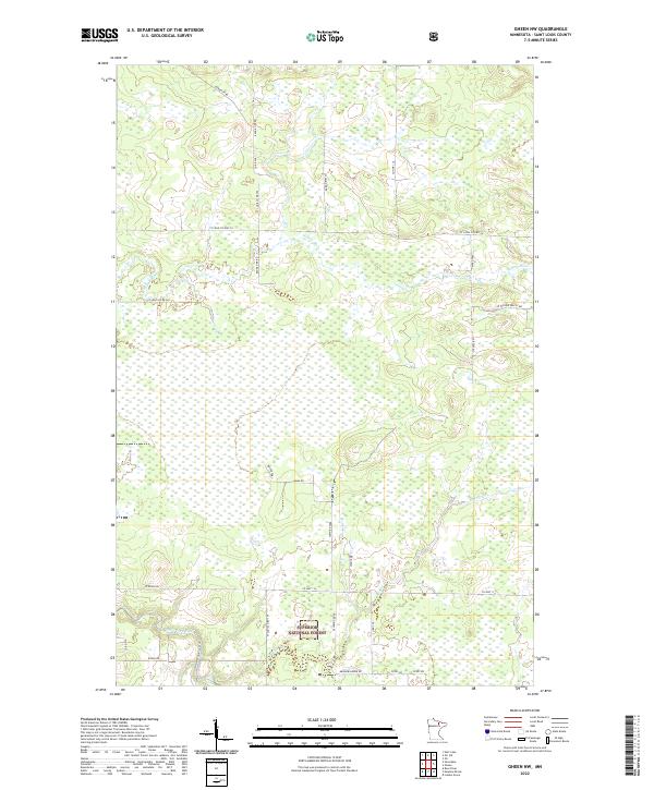USGS Topographic Map – Gheen NW