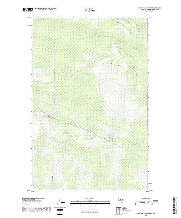 2022 Map of Giant Pine Campground, 2022 Print