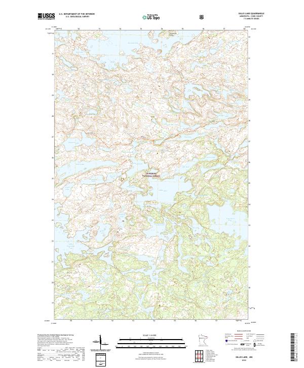 USGS Topographic Map – Gillis Lake