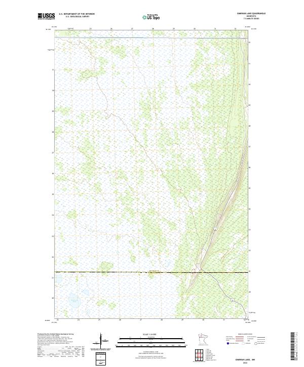USGS Topographic Map – Gimiwan Lake