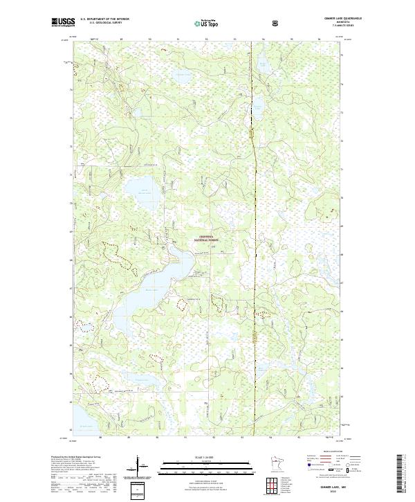 USGS Topographic Map – Gimmer Lake