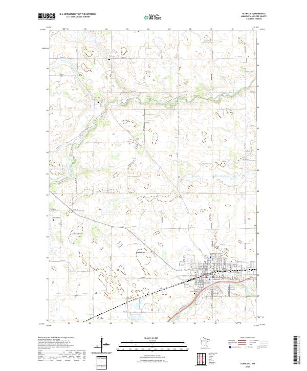 USGS Topographic Map – Glencoe