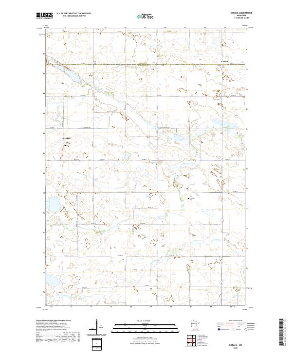 USGS Topographic Map – Godahl