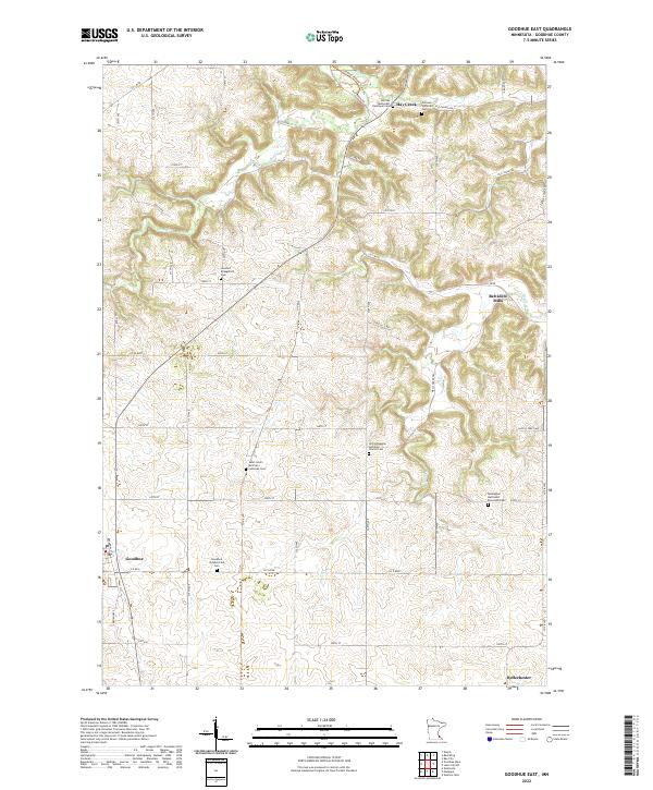 USGS Topographic Map – Goodhue East