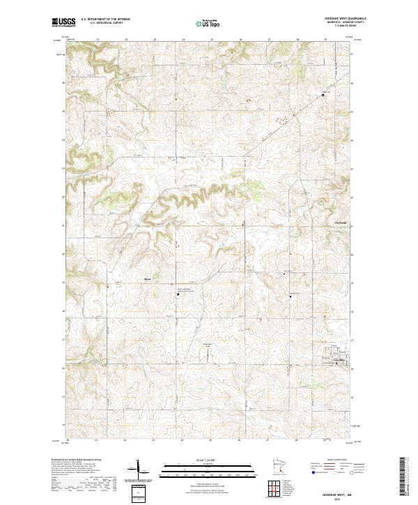 USGS Topographic Map – Goodhue West