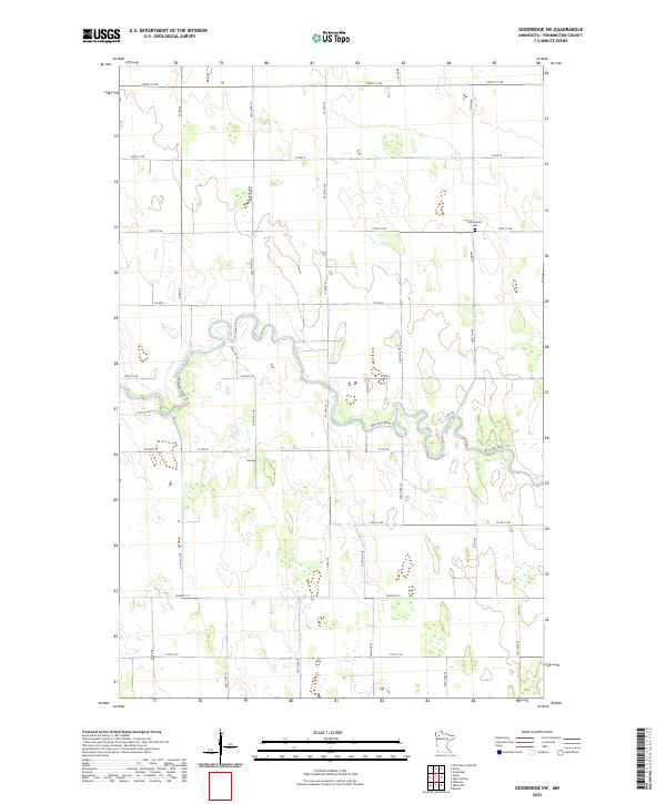 USGS Topographic Map – Goodridge SW
