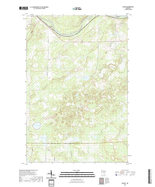 USGS Topographic Map – Gowan