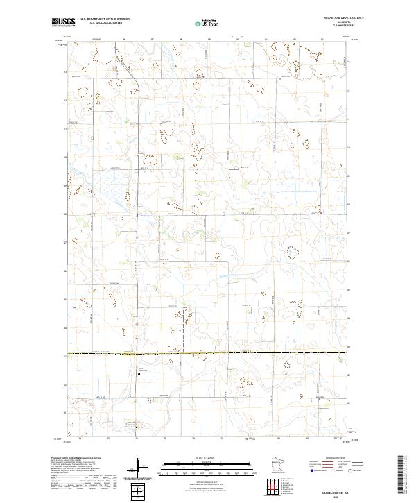 USGS Topographic Map – Gracelock NE