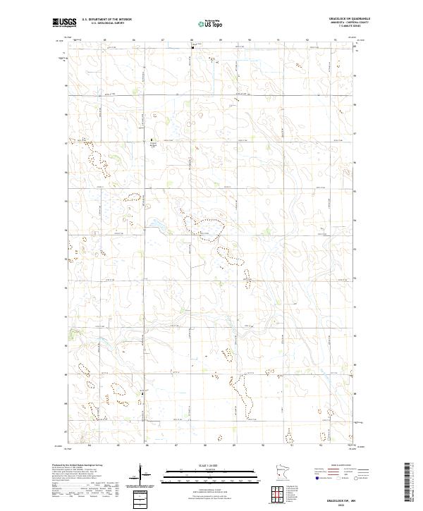 USGS Topographic Map – Gracelock SW