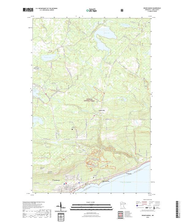USGS Topographic Map – Grand Marais