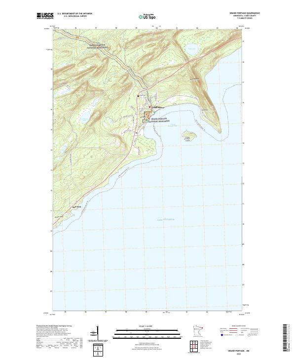 USGS Topographic Map – Grand Portage