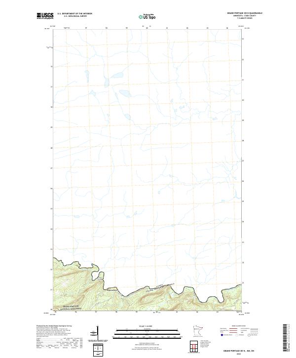USGS Topographic Map – Grand Portage OE N