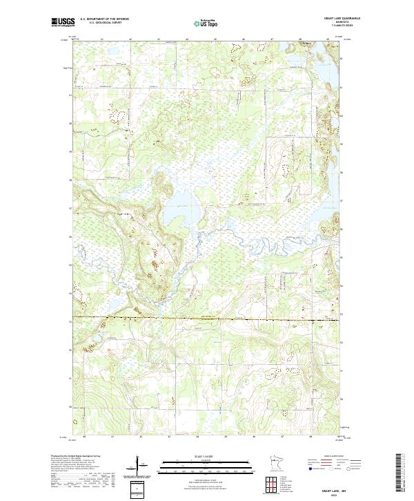 USGS Topographic Map – Grant Lake