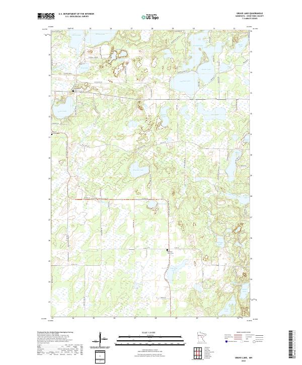 USGS Topographic Map – Grave Lake