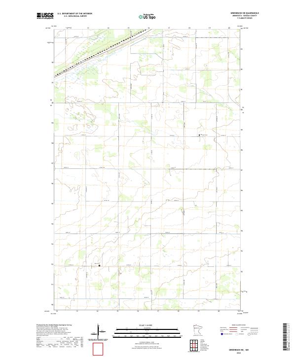 USGS Topographic Map – Greenbush NE