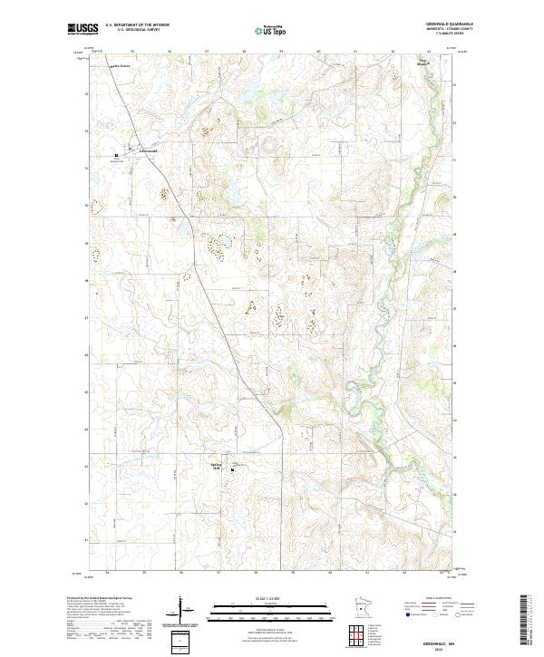 USGS Topographic Map – Greenwald