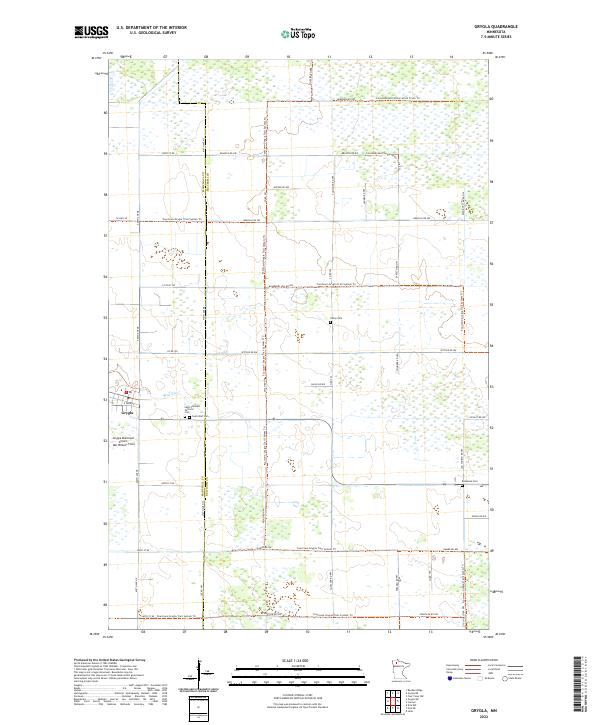 USGS Topographic Map – Grygla