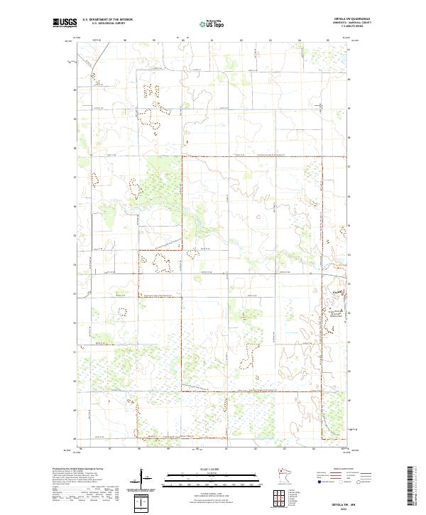 USGS Topographic Map – Grygla SW