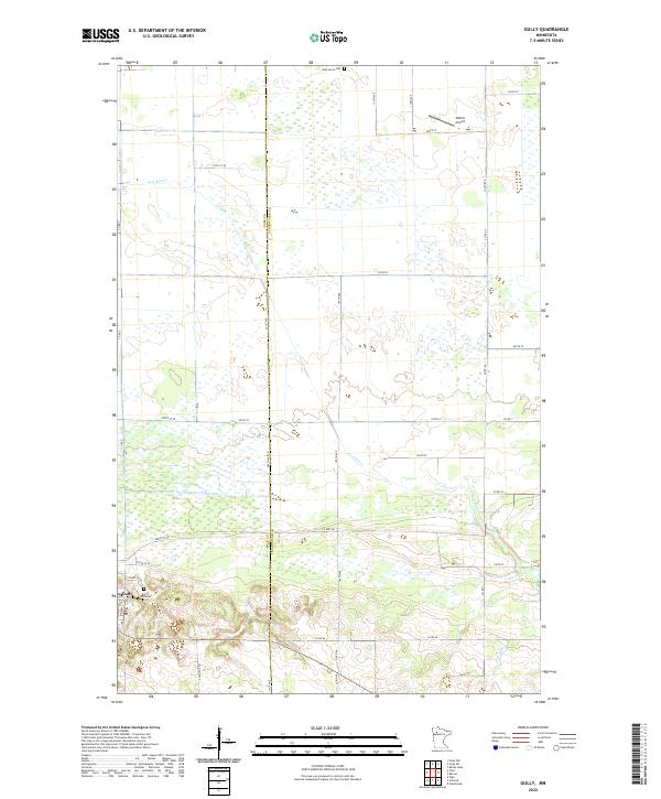 USGS Topographic Map – Gully
