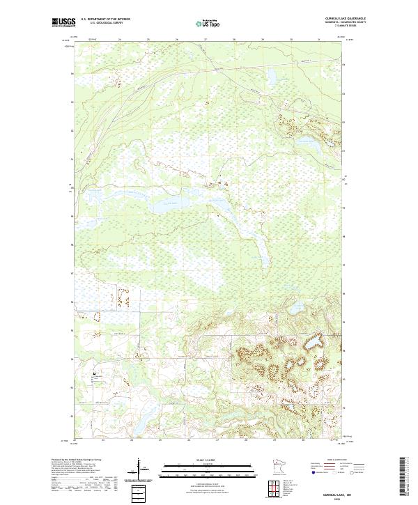 USGS Topographic Map – Gurneau Lake