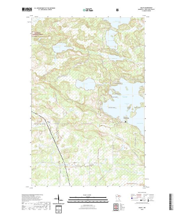USGS Topographic Map – Haley