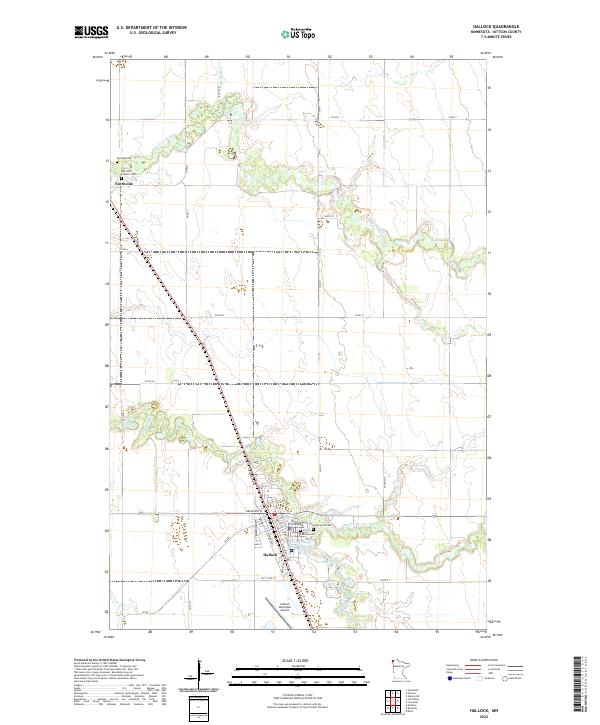 USGS Topographic Map – Hallock