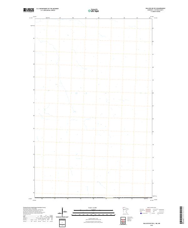 2022 Map of Hallock NE OE N, 2022 Print