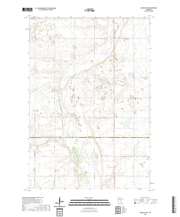 USGS Topographic Map – Hancock NW