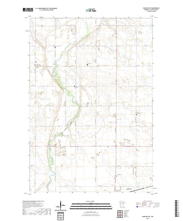 USGS Topographic Map – Hancock SW