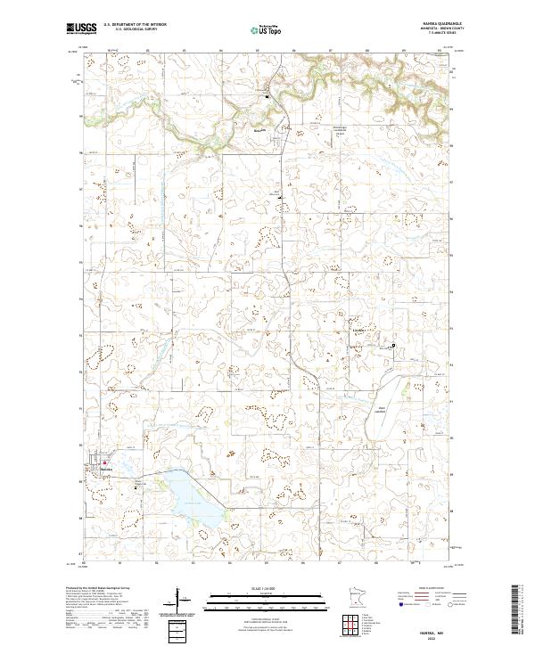 USGS Topographic Map – Hanska