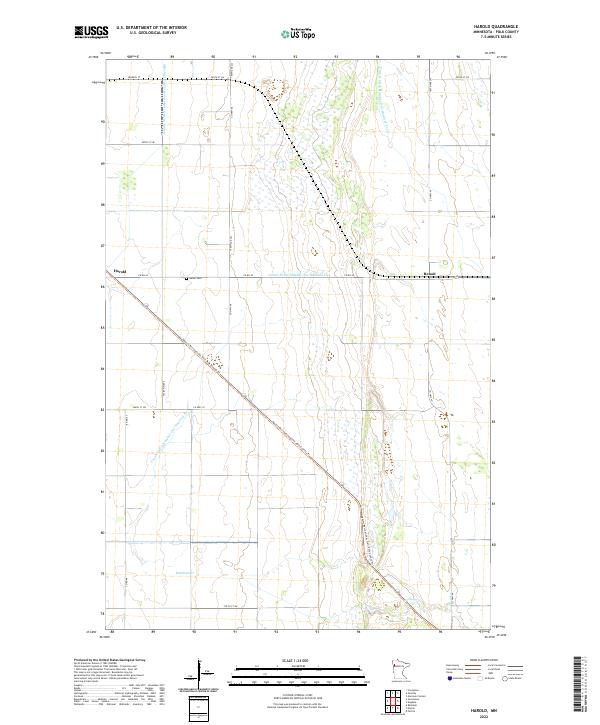 USGS Topographic Map – Harold