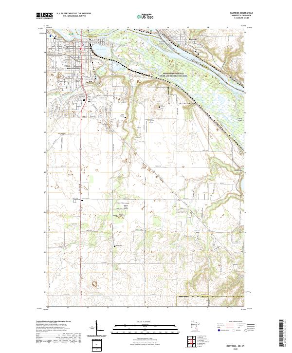 USGS Topographic Map – Hastings