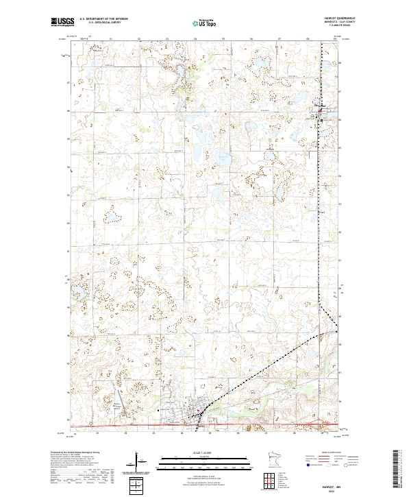 USGS Topographic Map – Hawley