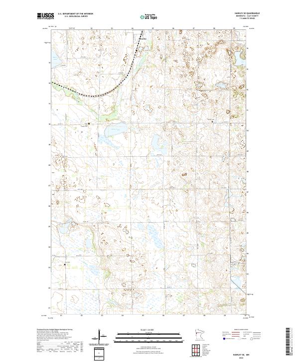 USGS Topographic Map – Hawley SE