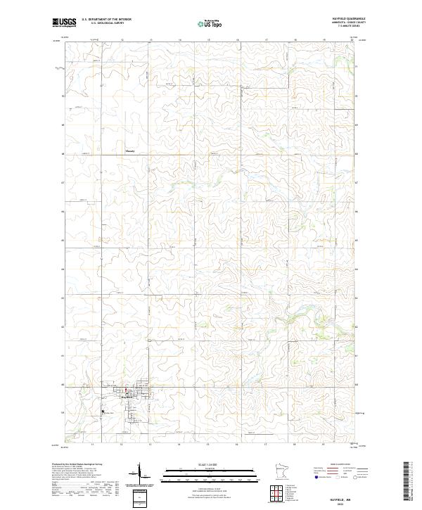 USGS Topographic Map – Hayfield