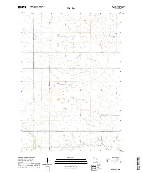 USGS Topographic Map – Hayfield NW